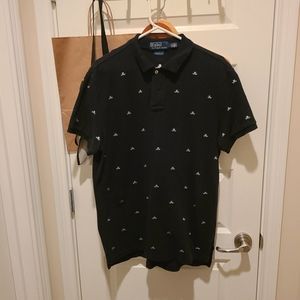 Polo Ralph Lauren embroidered skull polo shirt